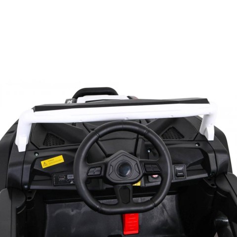 Auto Na Akumulator Buggy UTV 2000M Racing Biały Napęd 4x4 Pilot MP3 LED Auto Na Akumulator Buggy UTV 2000M Racing Biały Napęd 4x4 Pilot MP3 LED