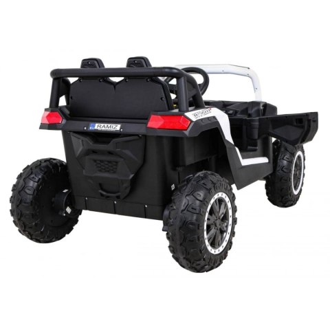 Auto Na Akumulator Buggy UTV 2000M Racing Biały Napęd 4x4 Pilot MP3 LED Auto Na Akumulator Buggy UTV 2000M Racing Biały Napęd 4x4 Pilot MP3 LED
