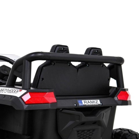 Auto Na Akumulator Buggy UTV 2000M Racing Biały Napęd 4x4 Pilot MP3 LED Auto Na Akumulator Buggy UTV 2000M Racing Biały Napęd 4x4 Pilot MP3 LED