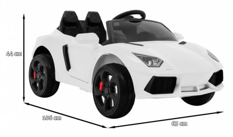 Auto Na Akumulator Future Biały Pilot Wolny Start MP3 USB LED