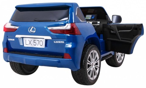 Auto Na Akumulator Lexus LX570 Niebieski Pilot Koła EVA Radio MP3 LED