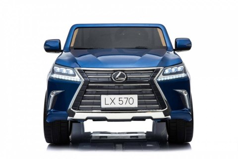 Auto Na Akumulator Lexus LX570 Niebieski Pilot Koła EVA Radio MP3 LED