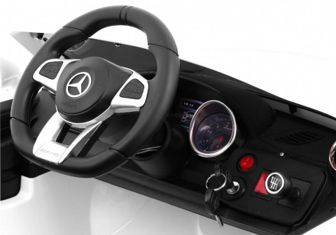Auto Na Akumulator Mercedes AMG SL65 Biały Pilot Regulacja siedzeń MP3 LED