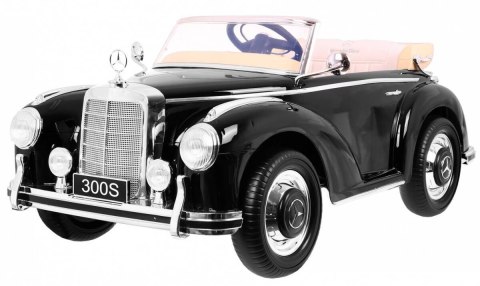 Auto Na Akumulator Mercedes Benz 300S Retro Czarny Pilot EVA LED MP3 Auto Na Akumulator Mercedes Benz 300S Retro Czarny Pilot EVA LED MP3