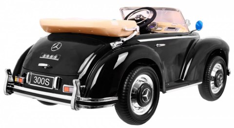 Auto Na Akumulator Mercedes Benz 300S Retro Czarny Pilot EVA LED MP3 Auto Na Akumulator Mercedes Benz 300S Retro Czarny Pilot EVA LED MP3