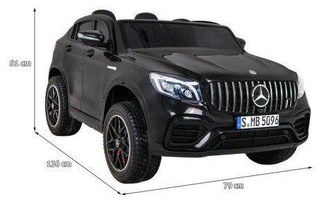 Auto Na Akumulator Mercedes GLC 63S Czarny Napęd 4x4 MP4 LED Ekoskóra EVA