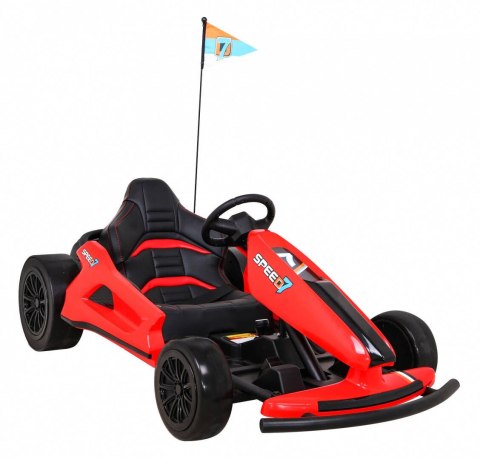Gokart Na Akumulator Speed 7 Drift King Czerwony Funkcja driftu 2 Prędkości