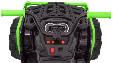 Quad ATV Na Akumulator 2.4GHzi Czarno-Zielony Pilot Koła EVA Radio MP3
