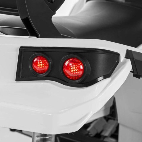 Quad ATV Na Akumulator Biały Koła EVA Radio MP3 LED Wolny Start Quad ATV Na Akumulator Biały Koła EVA Radio MP3 LED Wolny Start