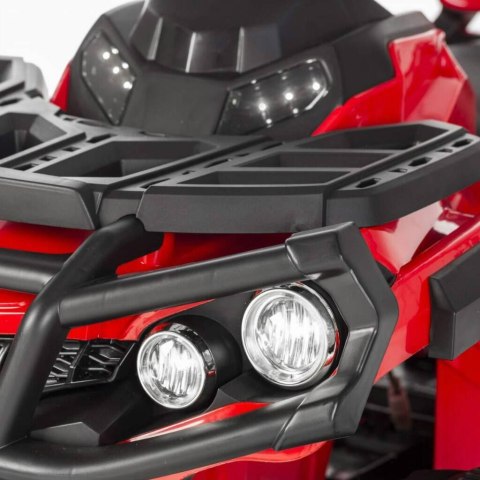 Quad Na Akumulator ATV Czerwony Koła EVA Radio MP3 LED Wolny Start Quad Na Akumulator ATV Czerwony Koła EVA Radio MP3 LED Wolny Start