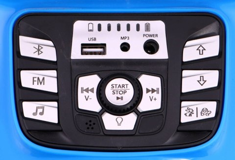 Quad Na Akumulator Sport Run Niebieski Napęd 4x4 LED Radio MP3