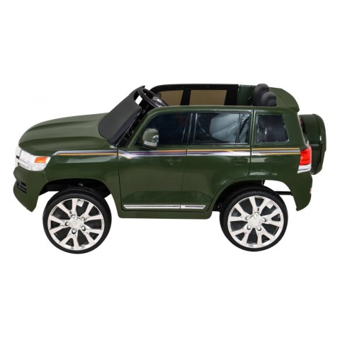 Auto Na Akumulator Toyota Land Cruiser Zielony Pilot Schowek EVA LED MP3