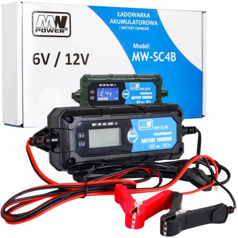 Ładowarka akumulatorowa z Wyświetlaczem LCD 6V i 12V + 2 Tryby specjalne Ładowarka akumulatorowa z Wyświetlaczem LCD 6V i 12V + 2 Tryby specjalne