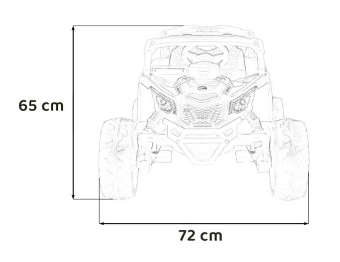 Auto Na Akumulator ATV CAN-AM Maverick Żółty