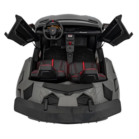 Auto Na Akumulator Lamborghini Aventador Szary Silnik bezszczotkowy LED
