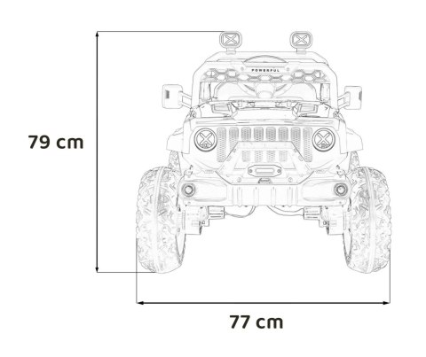 Auto Na Akumulator Pojazd OFF ROAD Speed Czarny