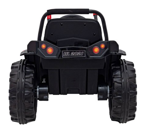 Traktor Na Akumulator Koparka Czerwona Ruchoma Łyżka Pilot Radio FM LED