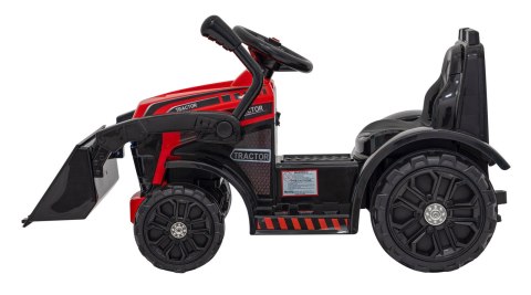 Traktor Na Akumulator Koparka Spychacz G320 Czerwony Łyżka Klakson Światła