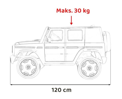 Auto Na Akumulator Pojazd Mercedes Benz EQG Biały