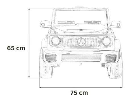 Auto Na Akumulator Pojazd Mercedes Benz EQG Biały
