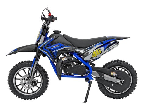 Mini Cross Spalinowy Motor Pojazd RENEGADE 50R Niebieski