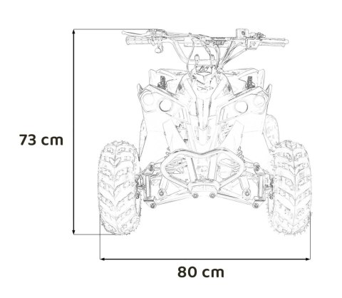 Mini Quad Spalinowy Pojazd RENEGADE HIPERFECT 110CC Czerwony