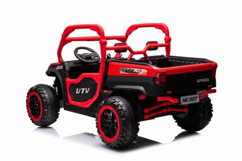 Auto Na Akumulator Pojazd Farmer Truck UTV Racing Czerwony Auto Na Akumulator Pojazd Farmer Truck UTV Racing Czerwony