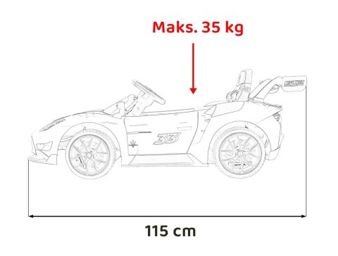 Auto Na Akumulator Pojazd Maserati MC20 GT2 Żółty