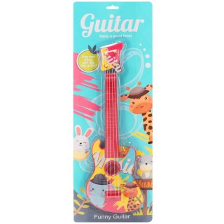 GITARA KOLOROWA ZWIERZĄTKA 39CM 1szt