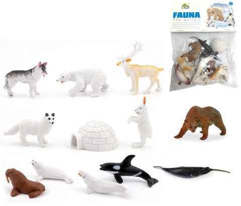 ZWIERZĘTA ZOO POLARNE 12 SZTUK ZWIERZĘTA ZOO POLARNE 12 SZTUK