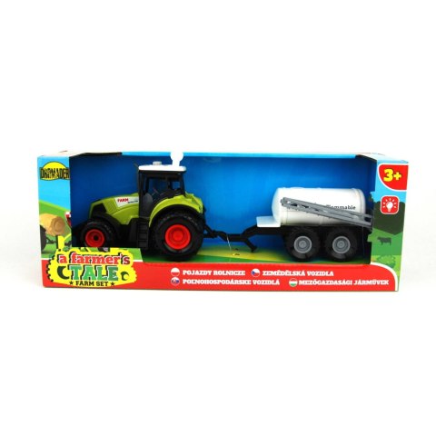 TRAKTOR Z PRZYCZEPĄ (DŹWIĘKI) W PUDEŁKU TRAKTOR Z PRZYCZEPĄ (DŹWIĘKI) W PUDEŁKU