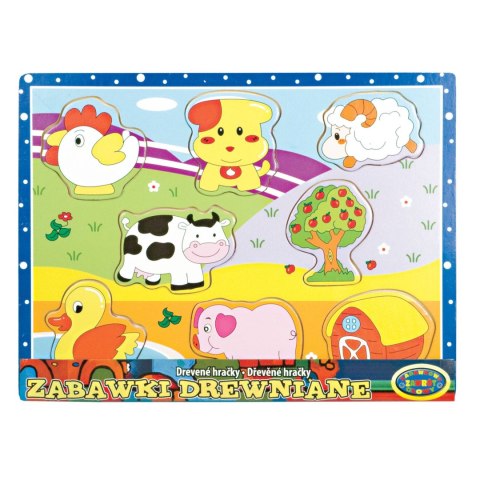 UKŁADANKA DREWNIANA -zwierzęta UKŁADANKA DREWNIANA -zwierzęta