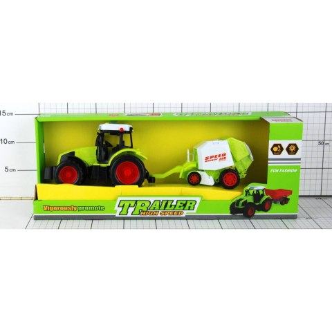 TRAKTOR(DŹWIĘKI) Z PRZYCZEPĄ W PUDEŁKU TRAKTOR(DŹWIĘKI) Z PRZYCZEPĄ W PUDEŁKU