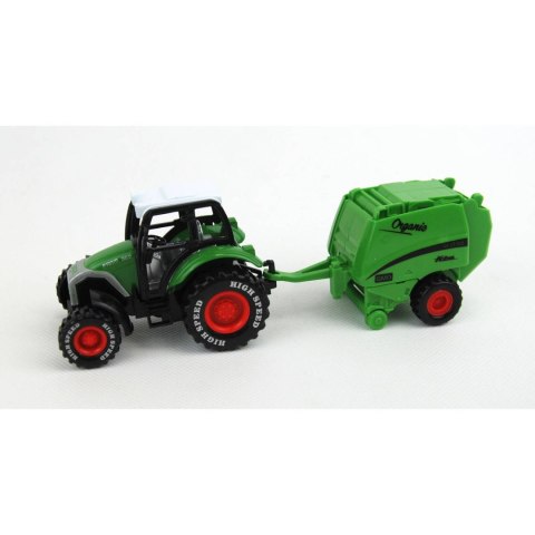 TRAKTOR METALOWY Z PRZYCZEPĄ W PUDEŁKU TRAKTOR METALOWY Z PRZYCZEPĄ W PUDEŁKU