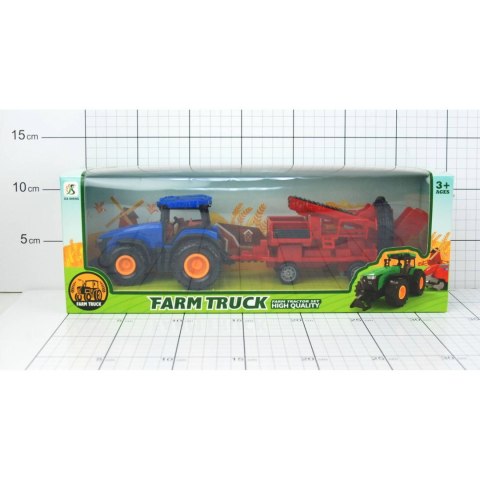 TRAKTOR Z PRZYCZEPĄ W PUDEŁKU TRAKTOR Z PRZYCZEPĄ W PUDEŁKU